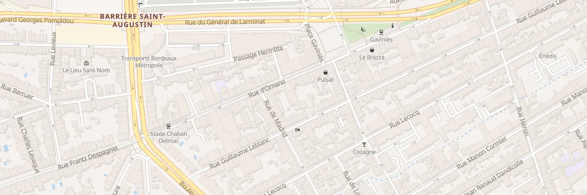 Plan du 252 Rue d’Ornano à Bordeaux
