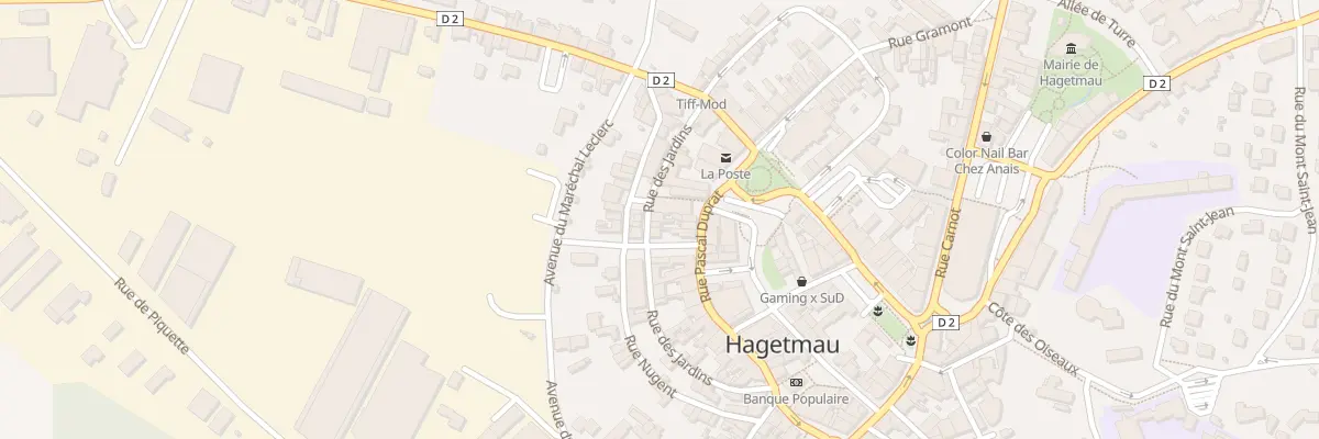 Plan du 8 Rue des Jardins à Hagetmau