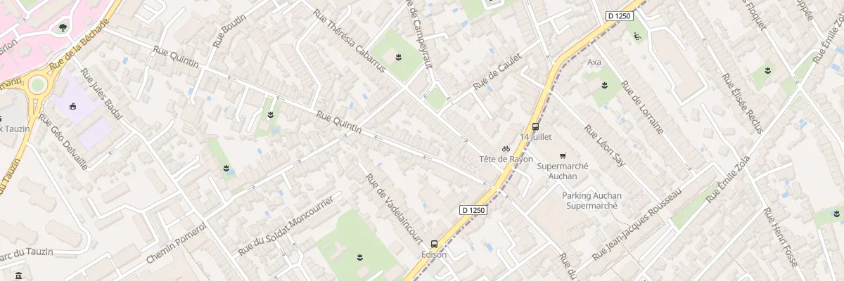 Plan du 31 Rue Quintin à Bordeaux