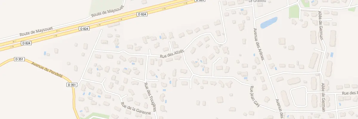 Plan du 234 Rue des Alizés à Saint-Perdon