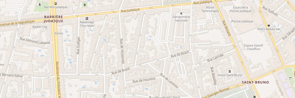 Plan du 40 Rue Desbiey à Bordeaux