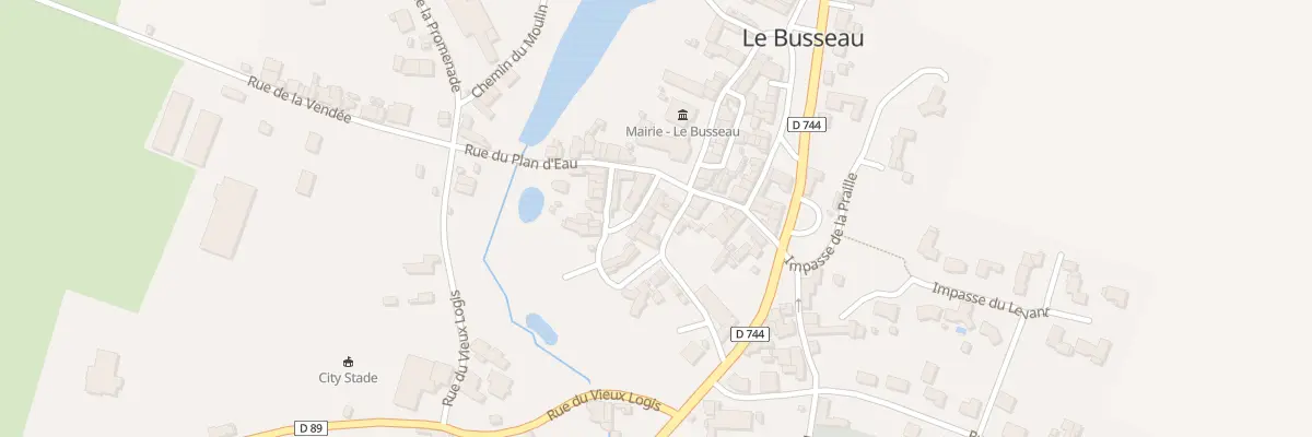 Plan du 3 Rue du Prieuré au Busseau