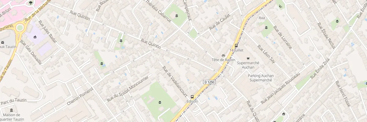 Plan du 26 Rue Quintin à Bordeaux