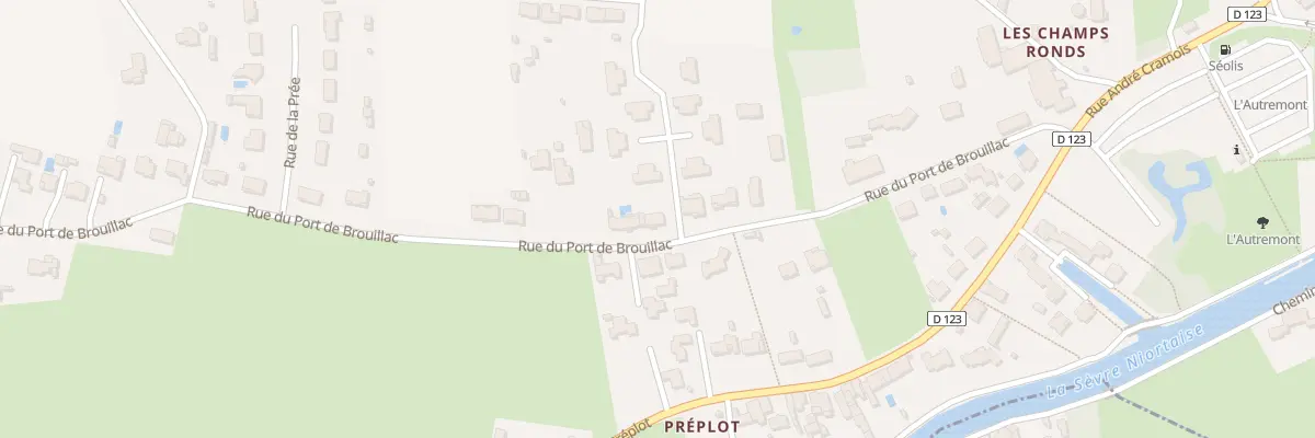 Plan du 64 Rue du Port du Brouillac à Coulon
