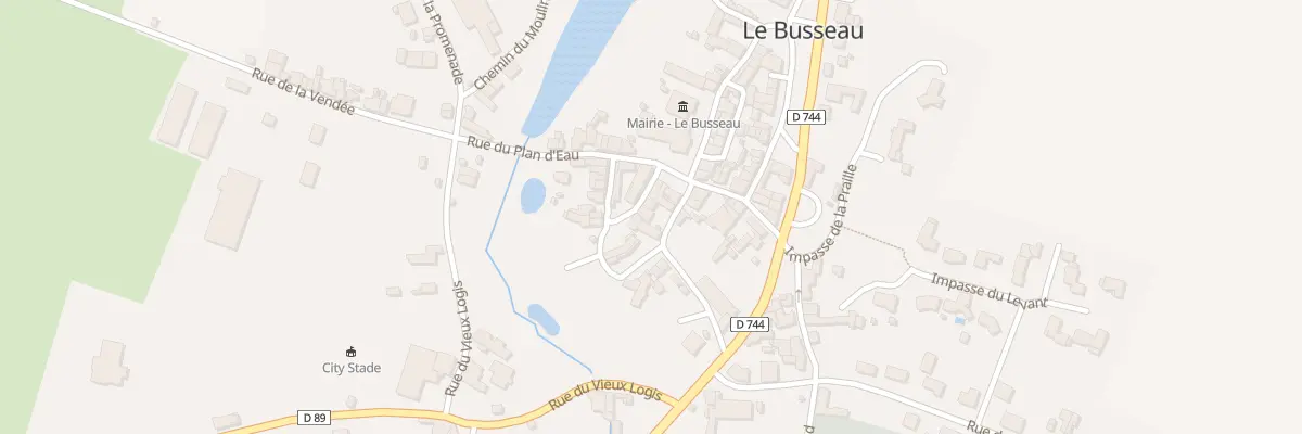 Plan du 5 Rue du Prieuré au Busseau