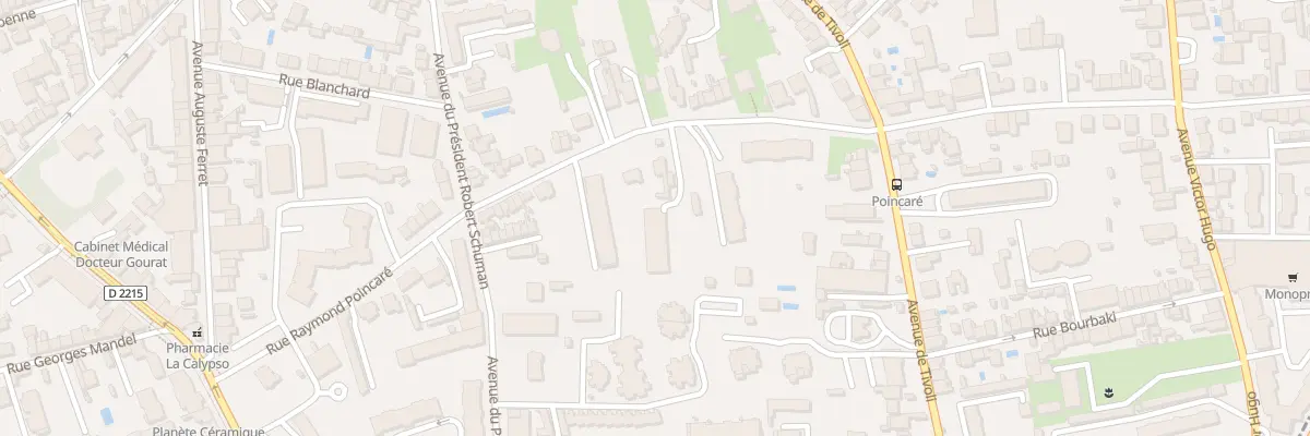 Plan du 77 Rue Raymond Poincaré au Bouscat