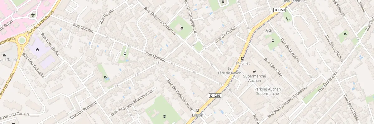 Plan du 37 Rue Quintin à Bordeaux