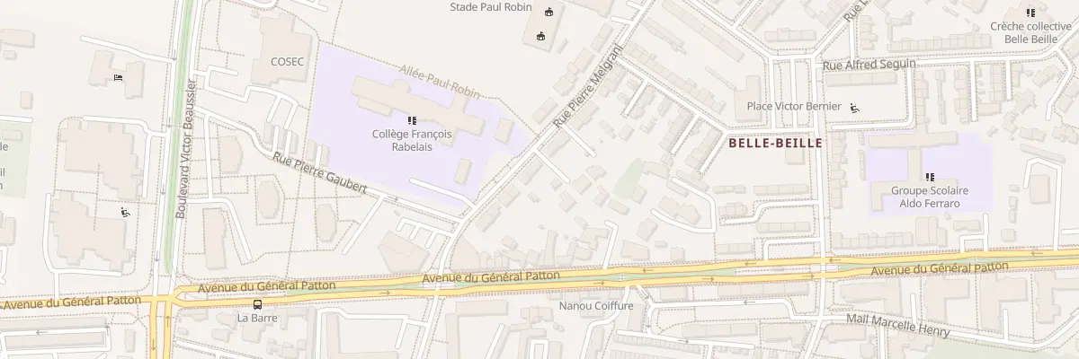 Plan du 22 Rue Pierre Melgrani à Angers