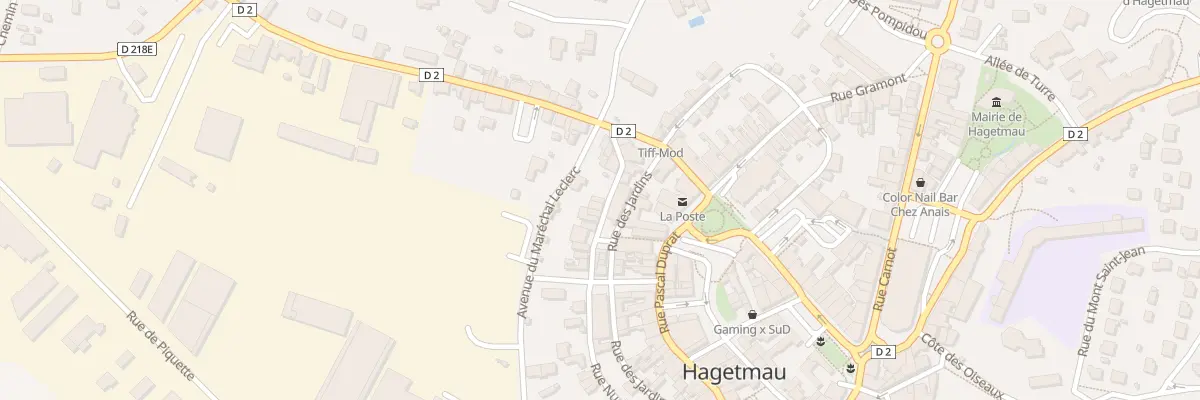 Plan du 291 Rue des Jardins à Hagetmau