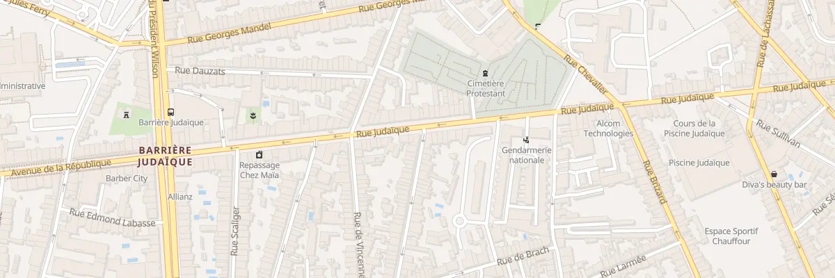 Plan du 228 Rue Judaïque à Bordeaux