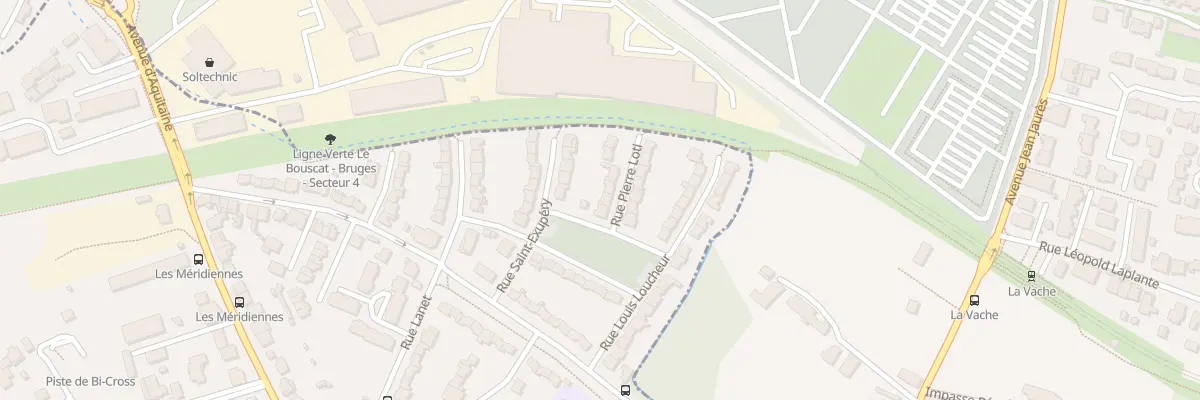 Plan du 4 Rue Pierre Loti au Bouscat