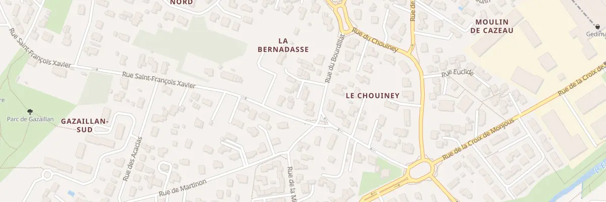Plan du 106 Rue Saint-François Xavier à Gradignan