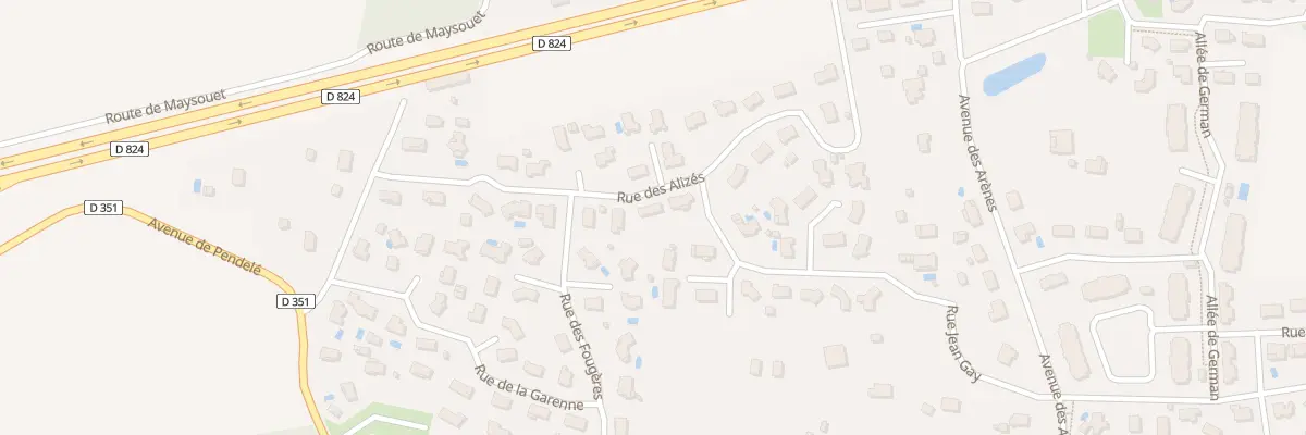 Plan du 206 Rue des Alizés à Saint-Perdon