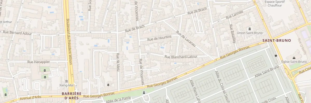 Plan du 40 Rue Blanchard Latour à Bordeaux