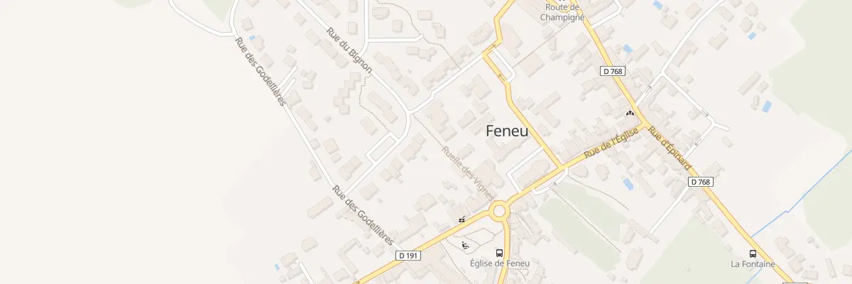 Plan du 16 Rue du Bignon à Feneu