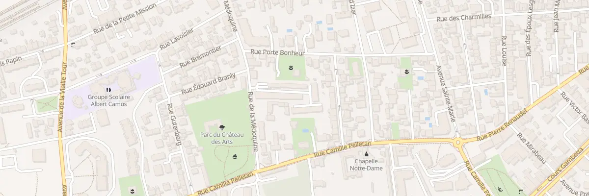 Plan du 136 Rue de la Medoquine à Talence