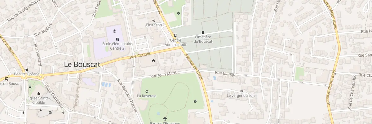 Plan du 200 Av de Tivoli au Bouscat