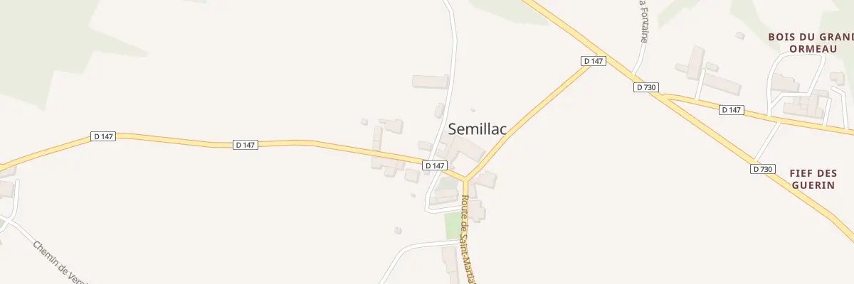 Plan du 1 Che du Domaine à Semillac