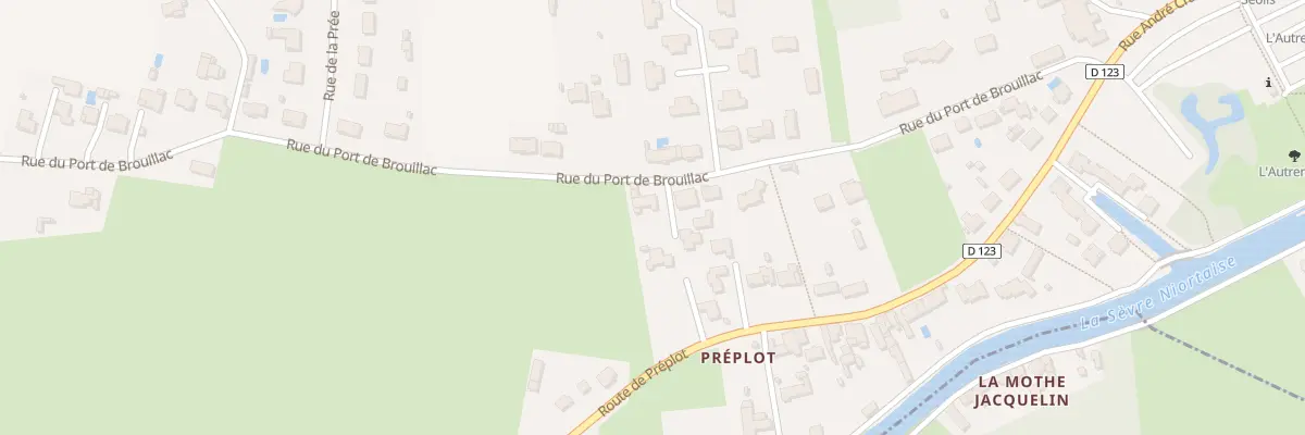 Plan du 61 Rue du Port du Brouillac à Coulon