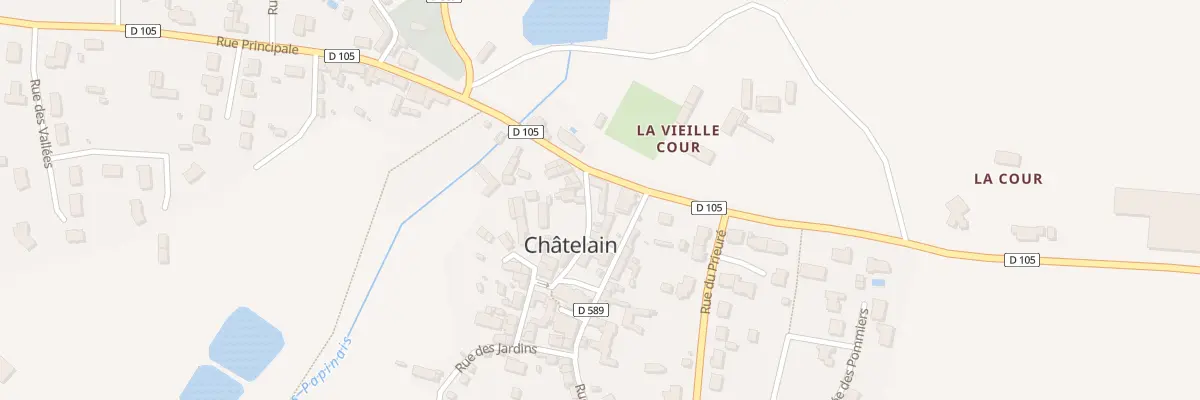 Plan du 1 Rue de l’église à Châtelain