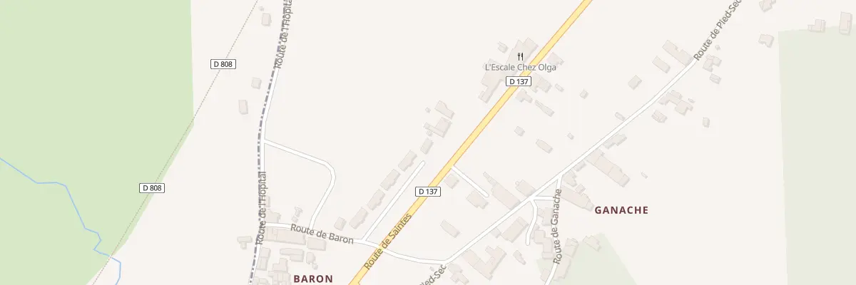 Plan du 7 Rte de Saintes à Cartelègue