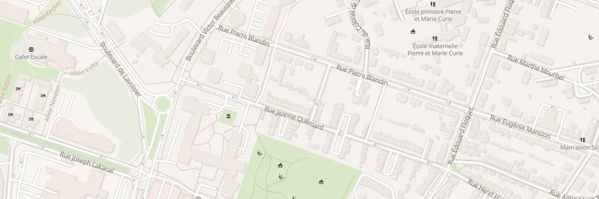 Plan du 50 Rue Jeanne Quémard à Angers
