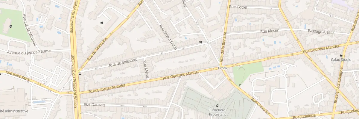 Plan du 26 Rue de Soissons à Bordeaux