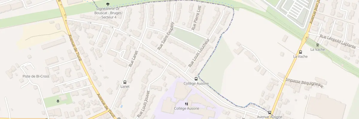 Plan du 58 Av Ausone au Bouscat