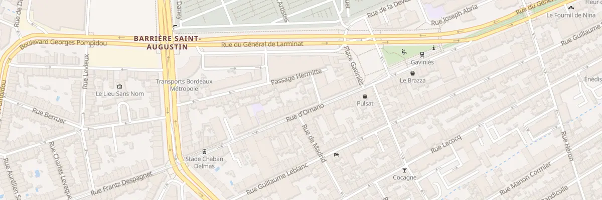 Plan du 245 Rue d’Ornano à Bordeaux