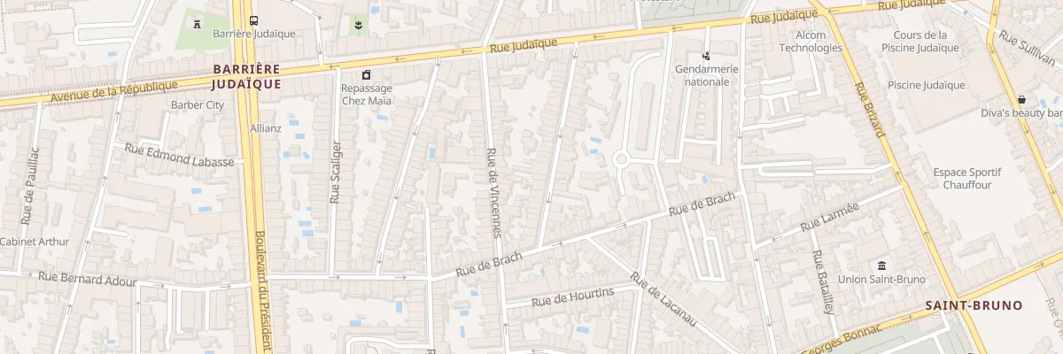 Plan du 45 Rue Desbiey à Bordeaux