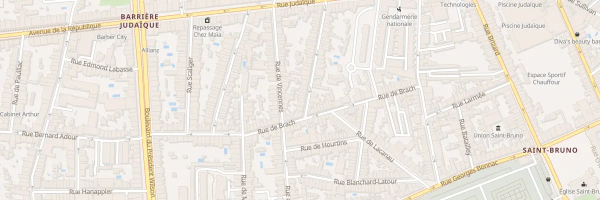 Plan du 57 Rue Desbiey à Bordeaux
