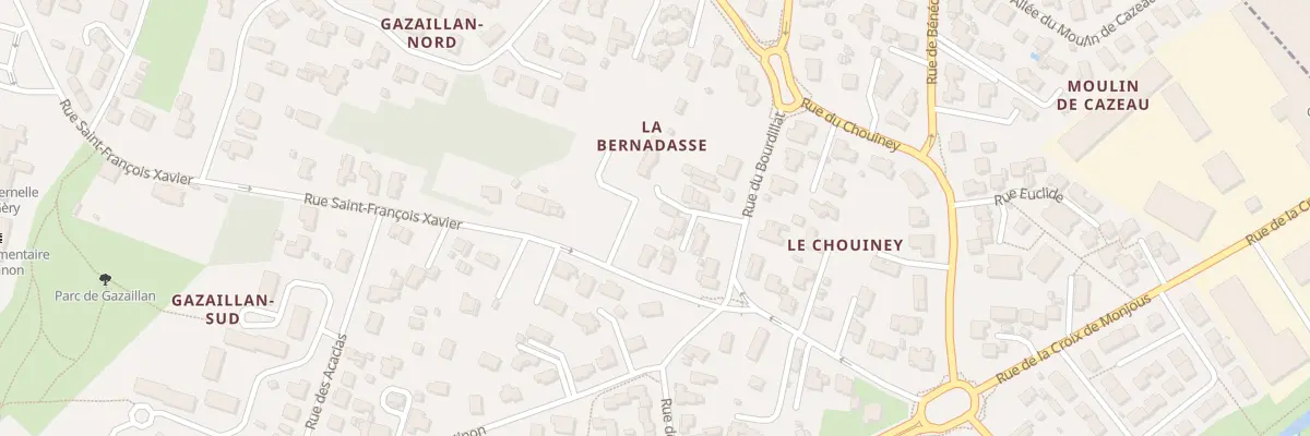 Plan du 102 Rue Saint-François Xavier à Gradignan
