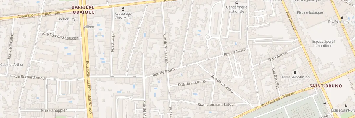 Plan du 59 Rue Desbiey à Bordeaux