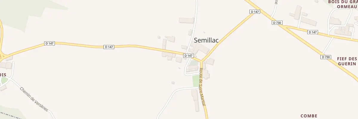 Plan du 5 Rte de Semoussac à Semillac