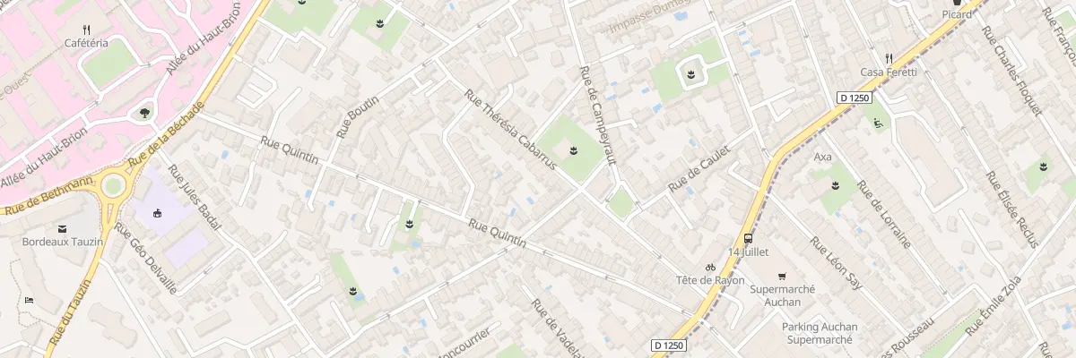 Plan du 48 Rue Thérésia Cabarrus à Bordeaux
