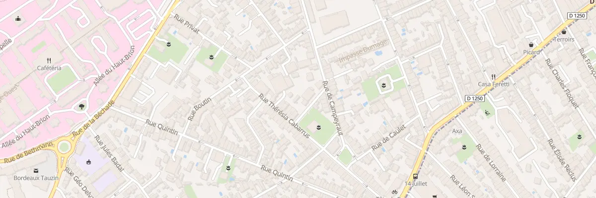 Plan du 41 Rue Thérésia Cabarrus à Bordeaux