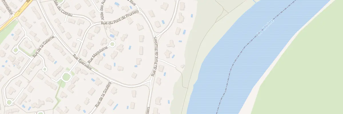 Plan du 22 Rue du Pont de Pruniers à Bouchemaine