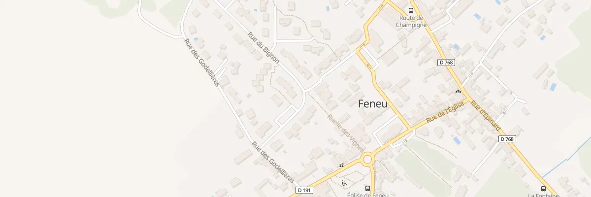Plan du 7 Rue du Bignon à Feneu