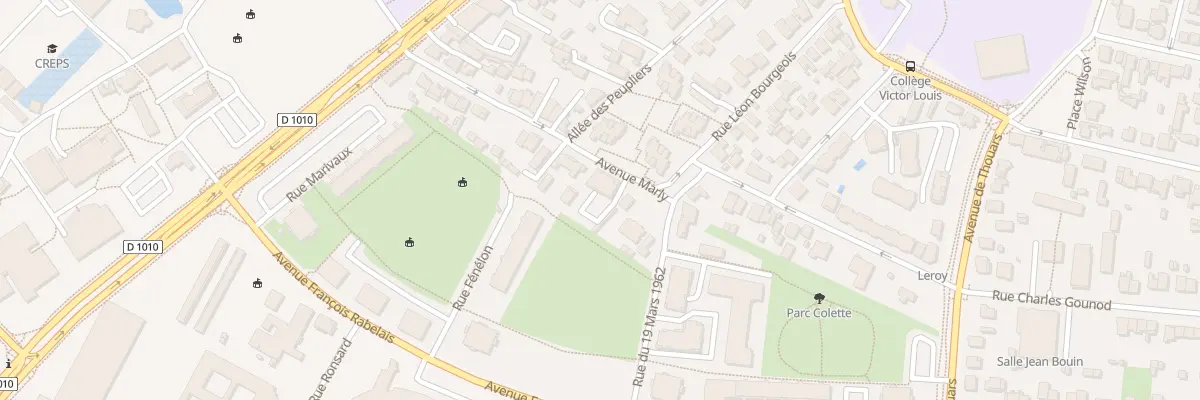 Plan du 28 Av Marly à Talence