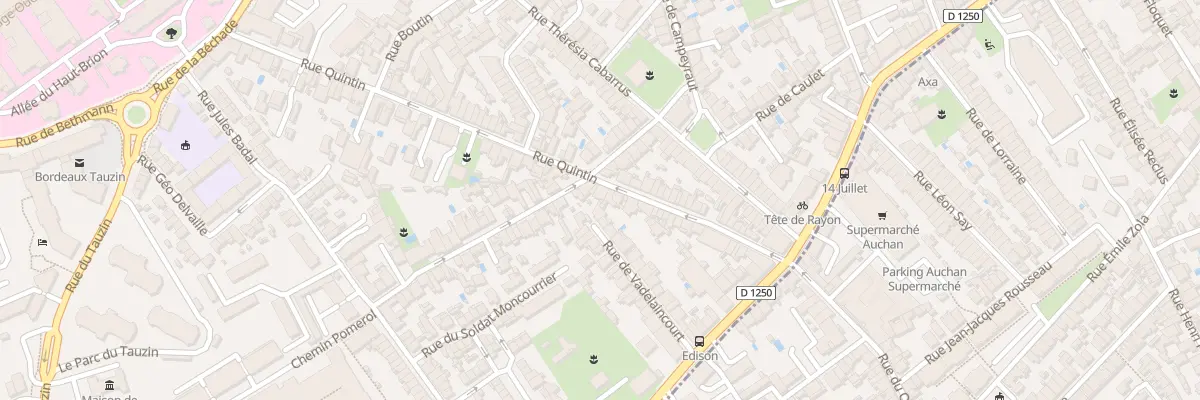 Plan du 46 Rue Quintin à Bordeaux
