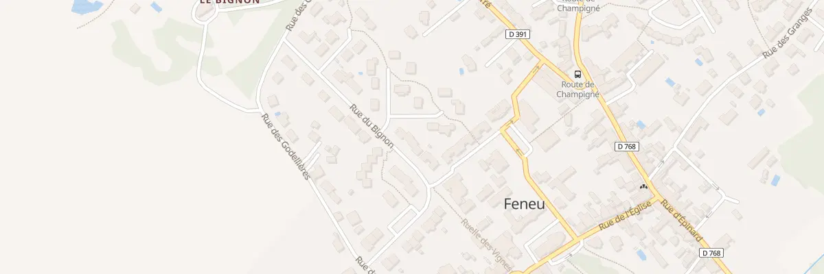 Plan du 22 Rue du Bignon à Feneu