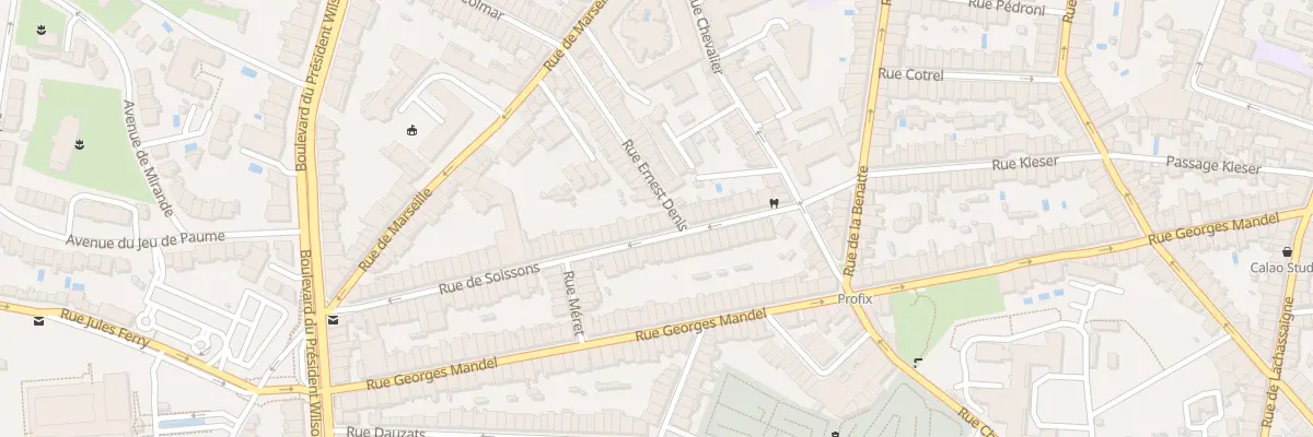 Plan du 25 Rue de Soissons à Bordeaux