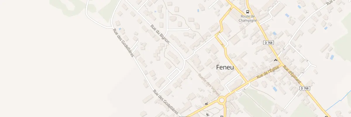 Plan du 13 Rue du Bignon à Feneu