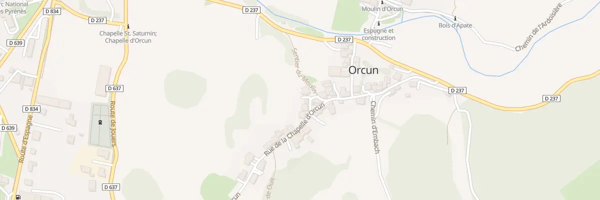 Plan du 3 Pl de la Chapelle d’Orcun à Bedous