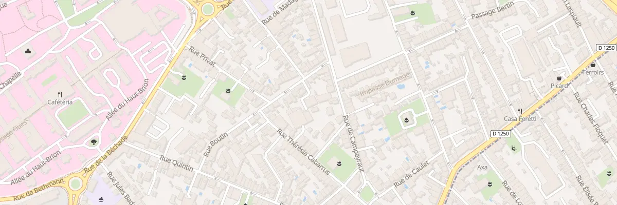 Plan du 55 Rue Boutin à Bordeaux