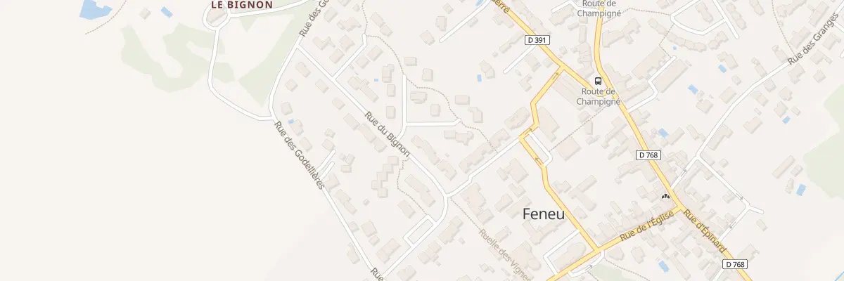 Plan du 24 Rue du Bignon à Feneu