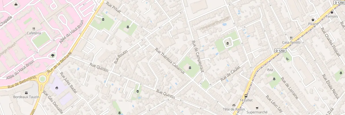 Plan du 39 Rue Thérésia Cabarrus à Bordeaux