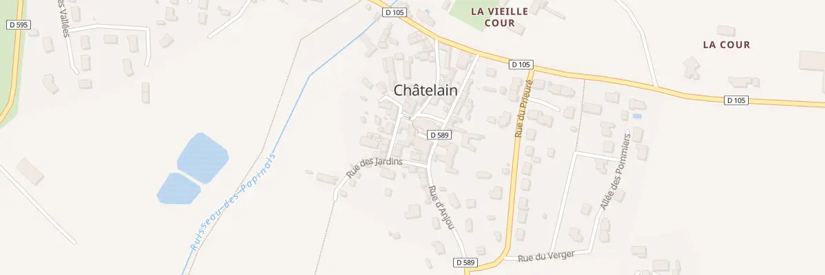 Plan du 3 Rue courte à Châtelain