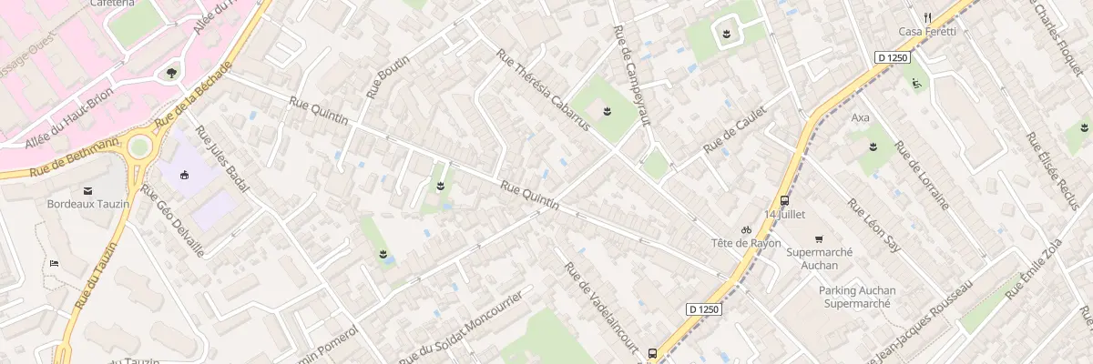 Plan du 61 Rue Quintin à Bordeaux
