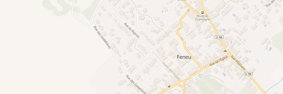 Plan du 19 Rue du Bignon à Feneu